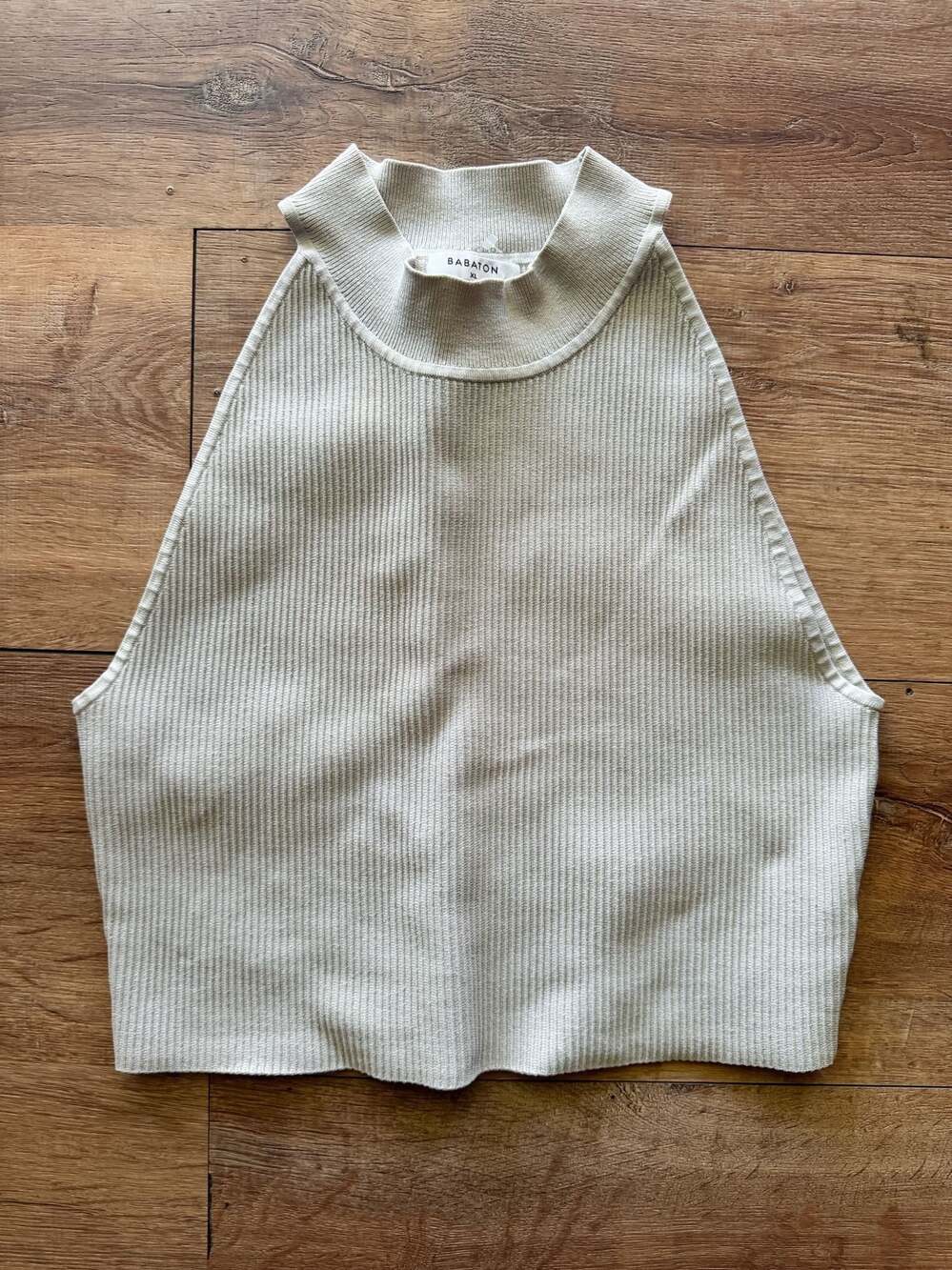 Chic, whimsygoth Aritizia Babaton Sculpt Knit High-Neck Tank Top XL
